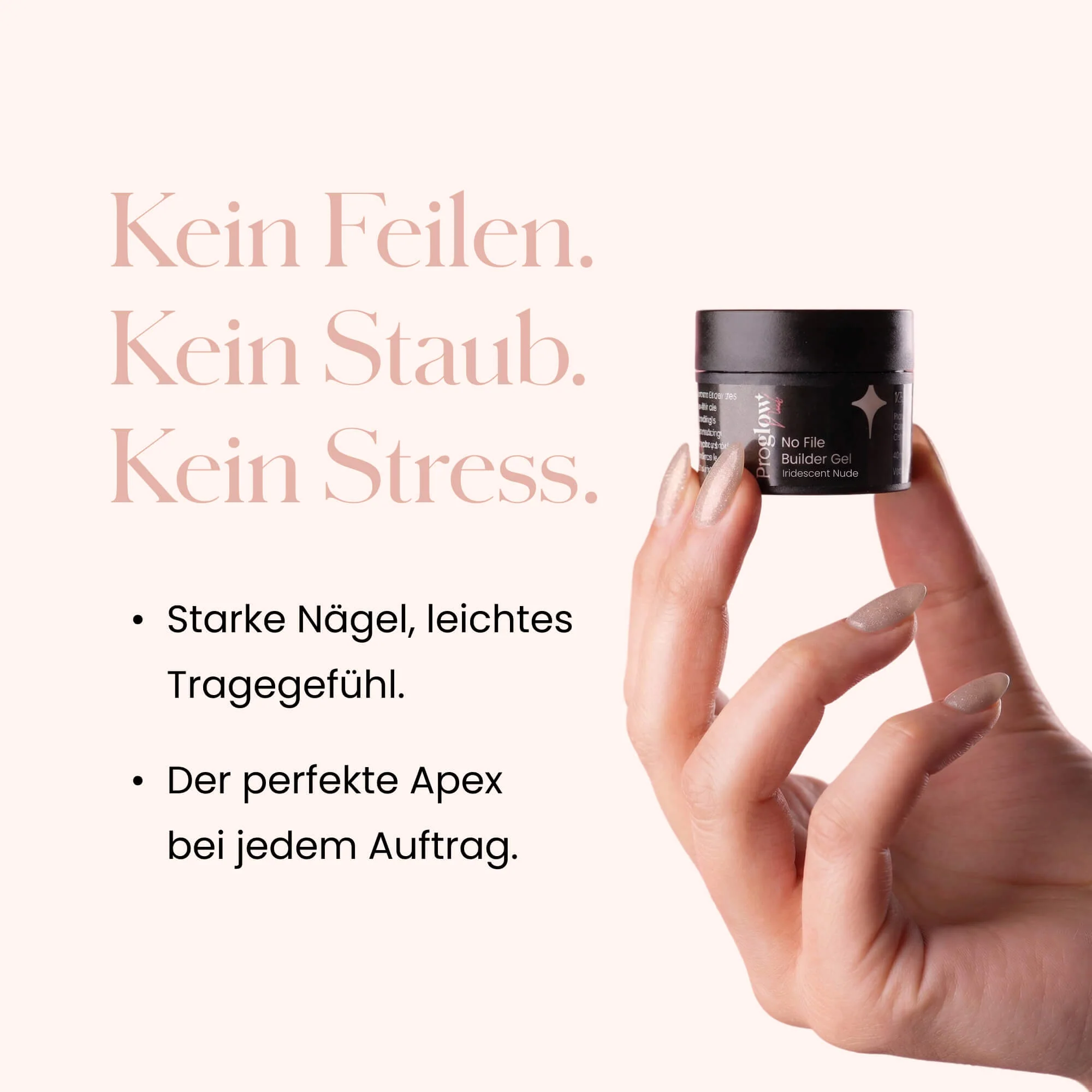 Gel costruttore No File Iridescent Nude - Image 5