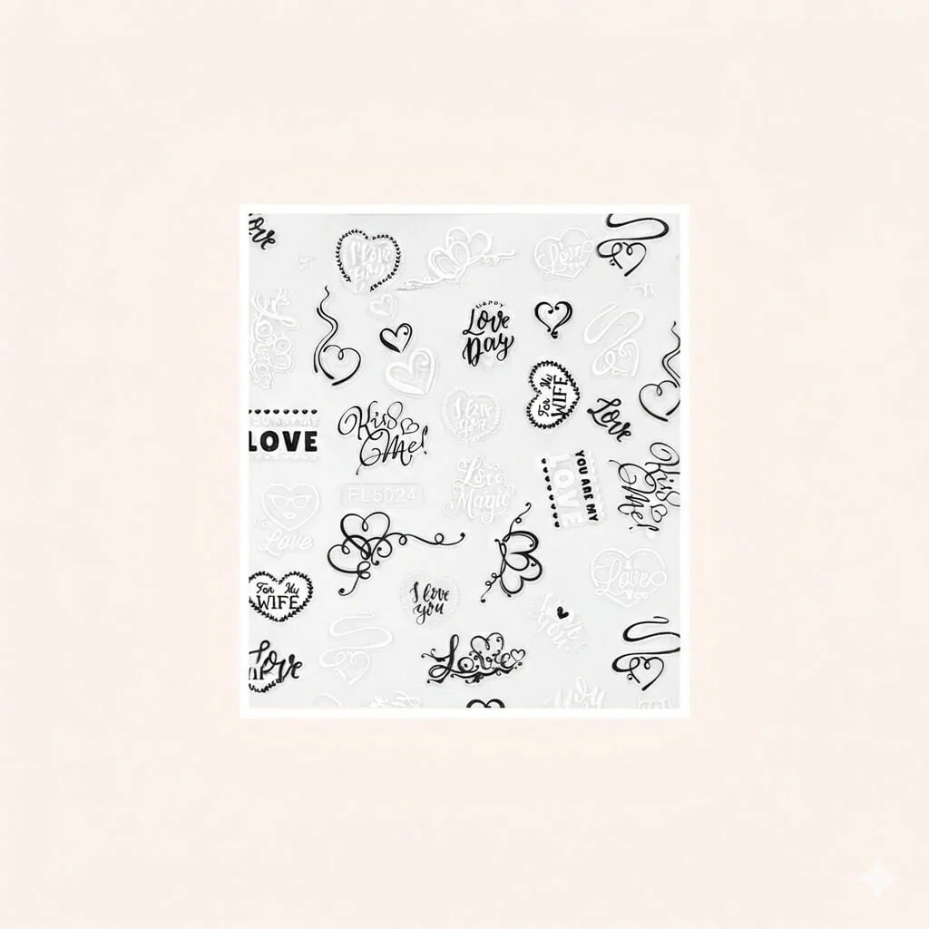 Modern Sticker Love