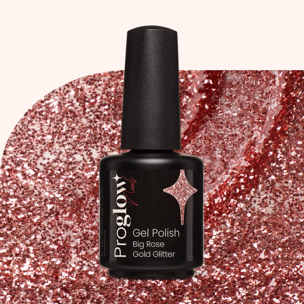 Smalto semipermanente Rose Gold Glitter