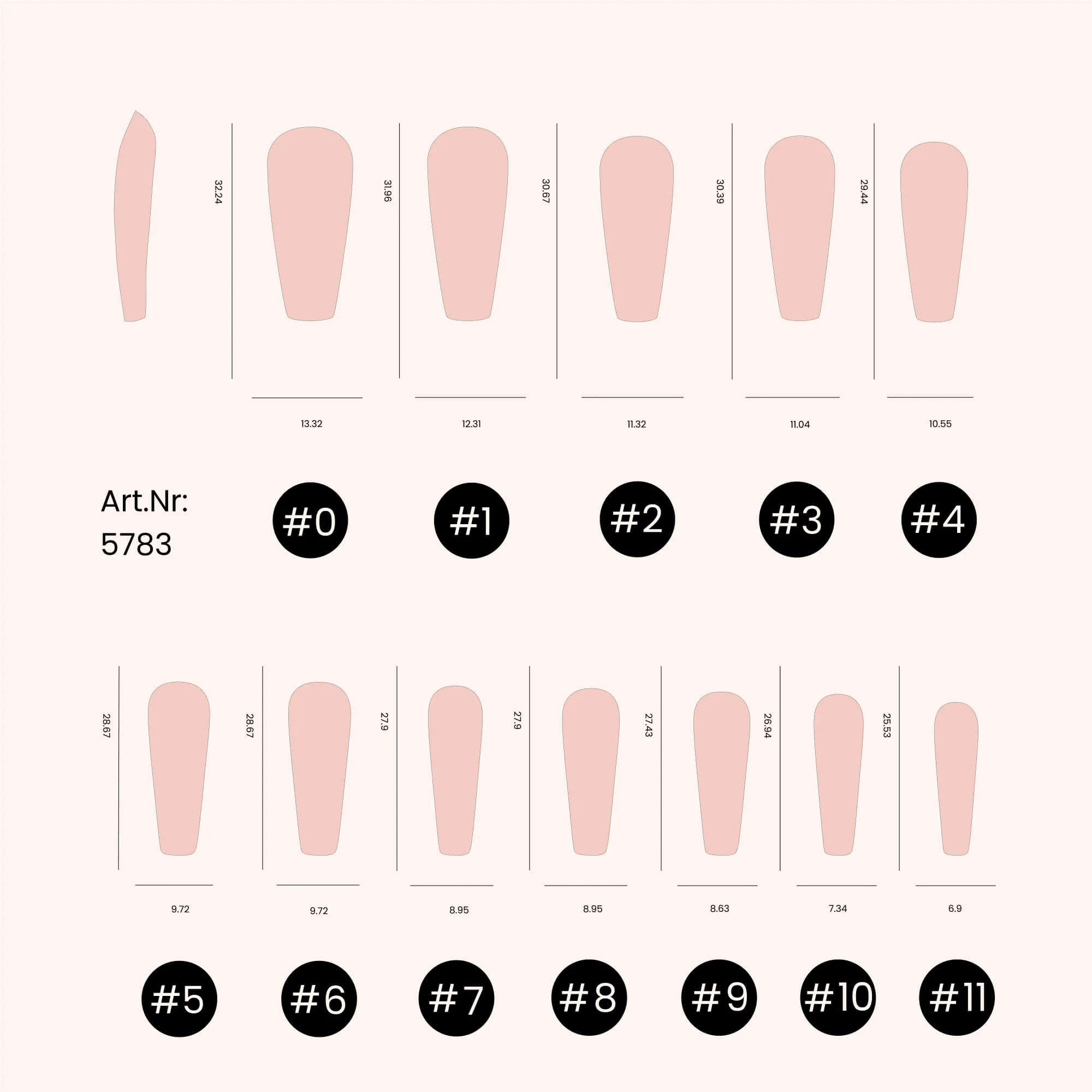 Soft Gel Tips unghie a Ballerina Sweet Rose  - Image 4