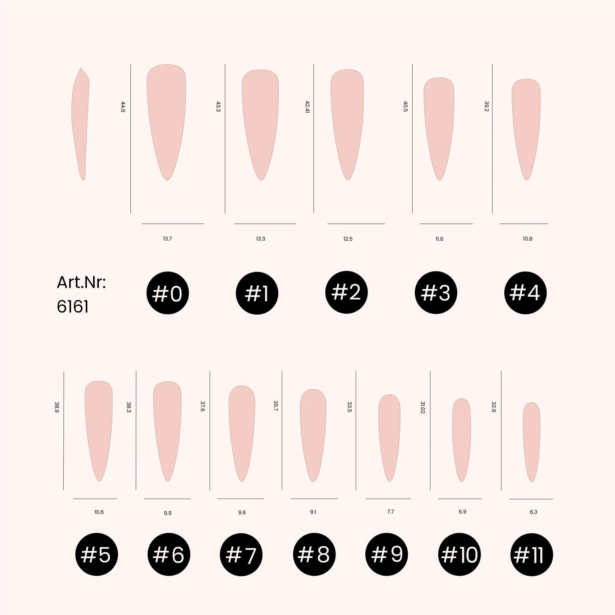 Soft Gel Tips unghie Long Stiletto  - Image 4