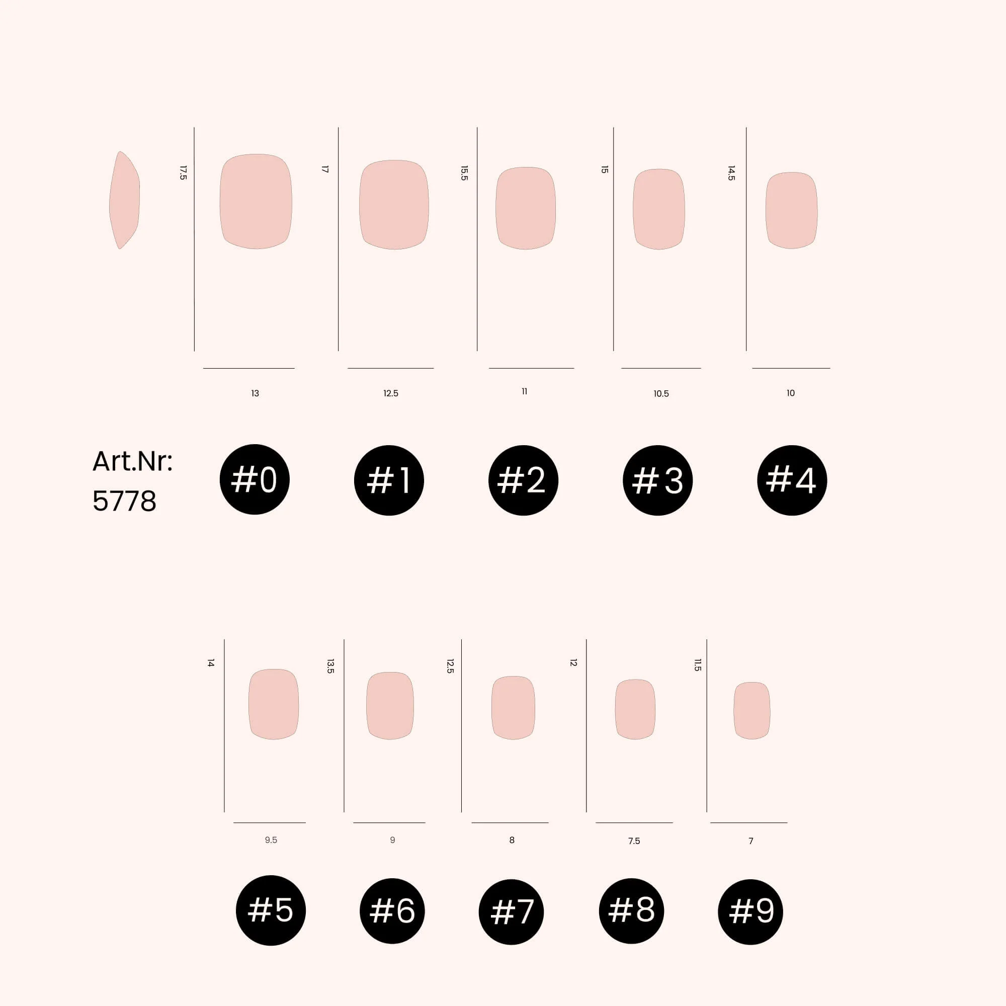 Soft Gel Tips unghie Short Rounded Square  - Image 4